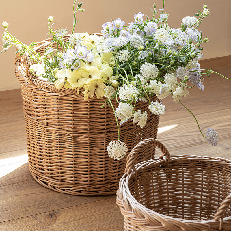 Home Essentials Bathroom Storage - Cesto de Roupa Suja de Rattan