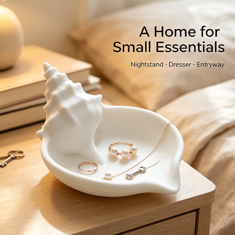 Home Essentials Bathroom Storage - Bandeja de Joias em Formato de