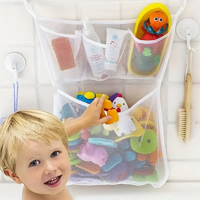 Home Bathroom Organizer - Cesto Organizador de Brinquedos de Banho