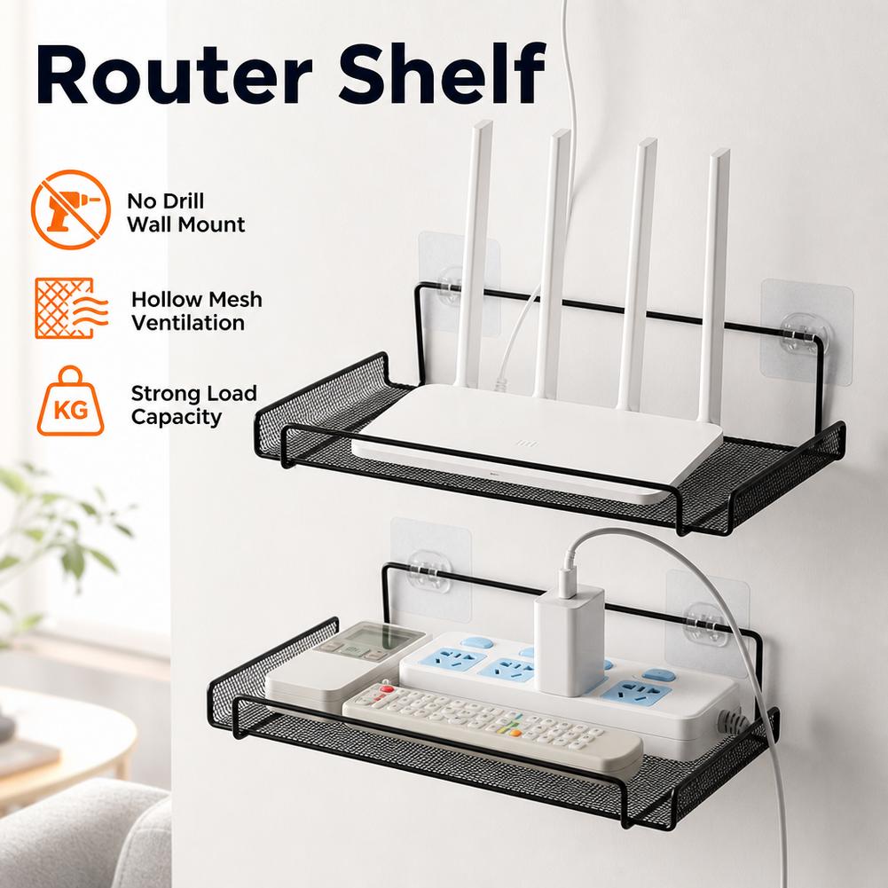 Home Bathroom Organizer - Prateleira de Parede em Aço Inoxidável