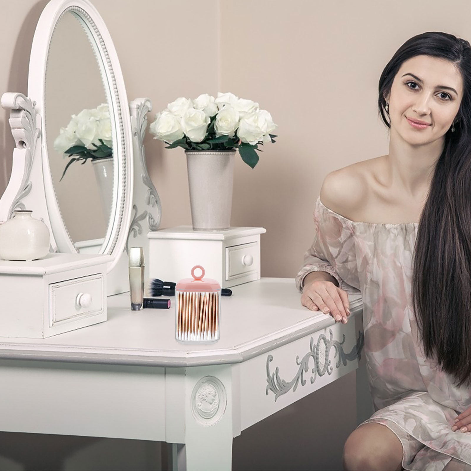 Caixa organizadora de mesa com - Home Essentials Bathroom Storage avaliação e preço