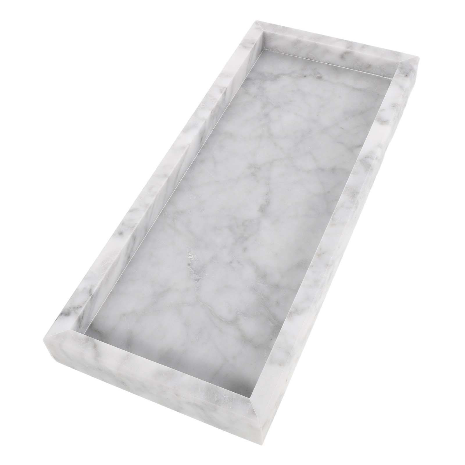 Bandeja retangular de mármore  - Home Bathroom Organizer avaliação e preço